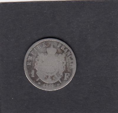 Beschrijving: 1 Franc NAPOLEON III